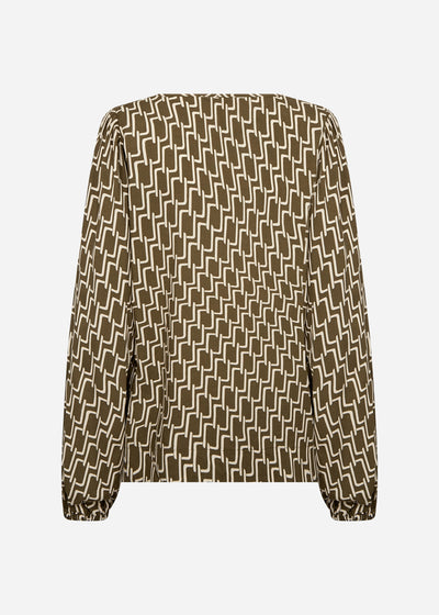 SC-VARLA 1 Bluse Mørkegrøn