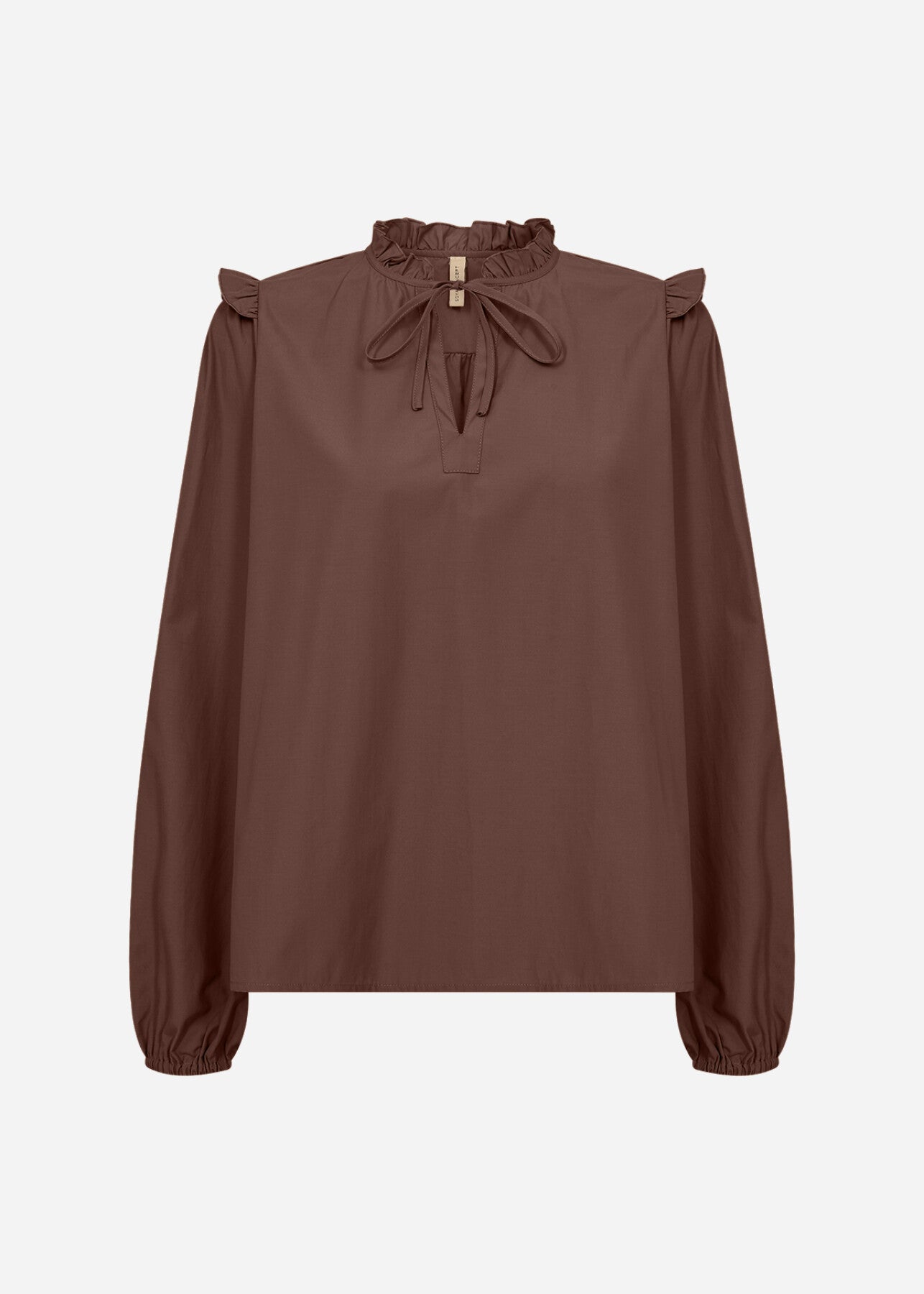 SC-NETTI 108 Bluse Mørk brun