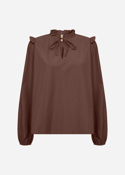 SC-NETTI 108 Bluse Mørk brun
