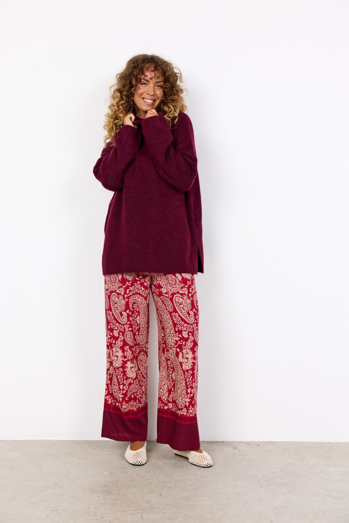 SC-GUNNA 6 Pullover Bordeaux