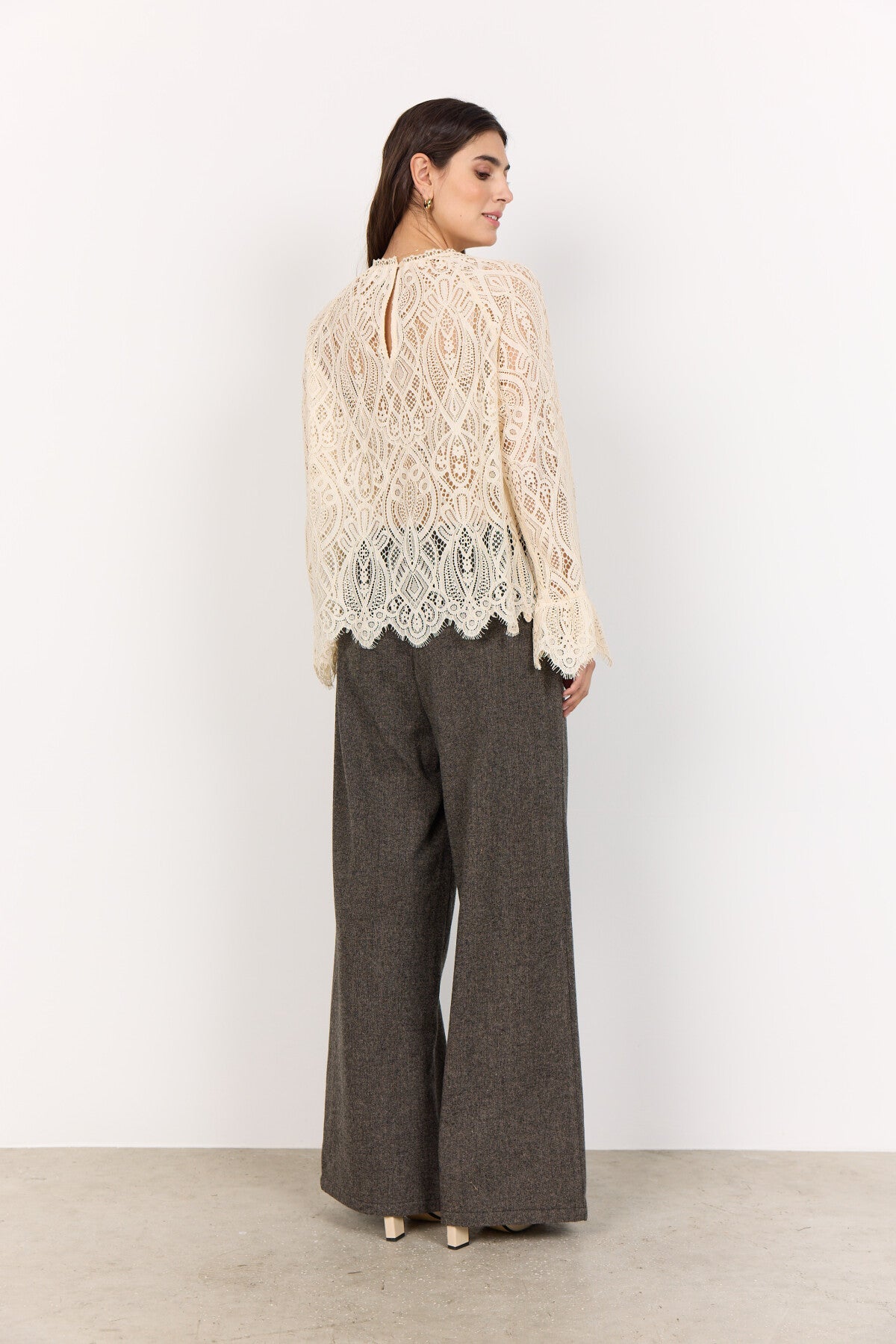 SC-VAHIDA 1 Bluse Creme