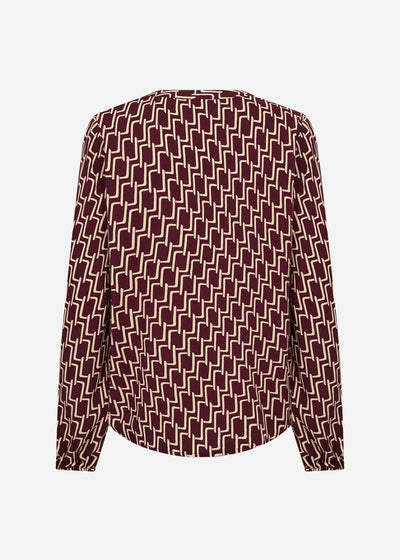 SC-VARLA 4 Bluse Bordeaux