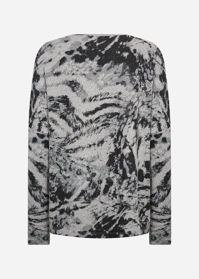 SC-BIARA AOP 141 Bluse Grå