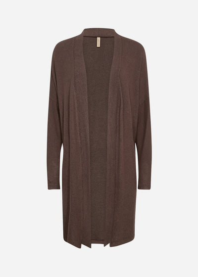 SC-BIARA 2 Cardigan Mørk brun