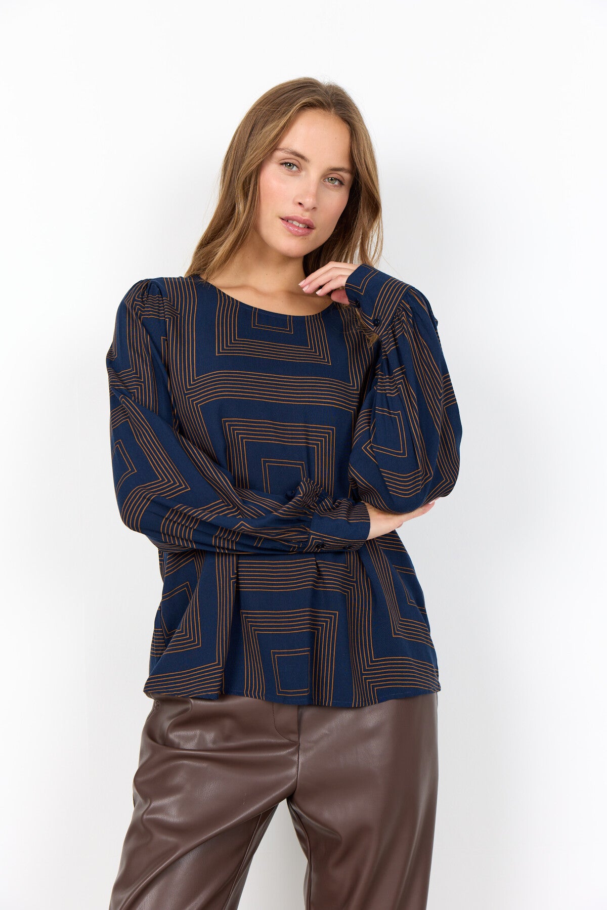 SC-ANNABEL 1 Bluse Mørk blå