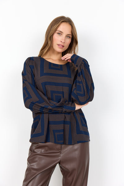SC-ANNABEL 1 Bluse Mørk blå