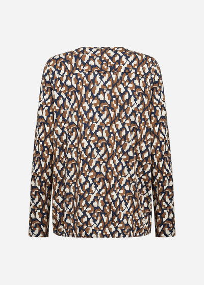 SC-FELICITY AOP 527 Bluse Mørk blå