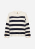SC-KANITA STRIPE 36 Pullover Navy