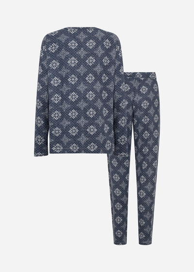 SC-BIARA AOP SET 150 Pyjamas Mørk blå