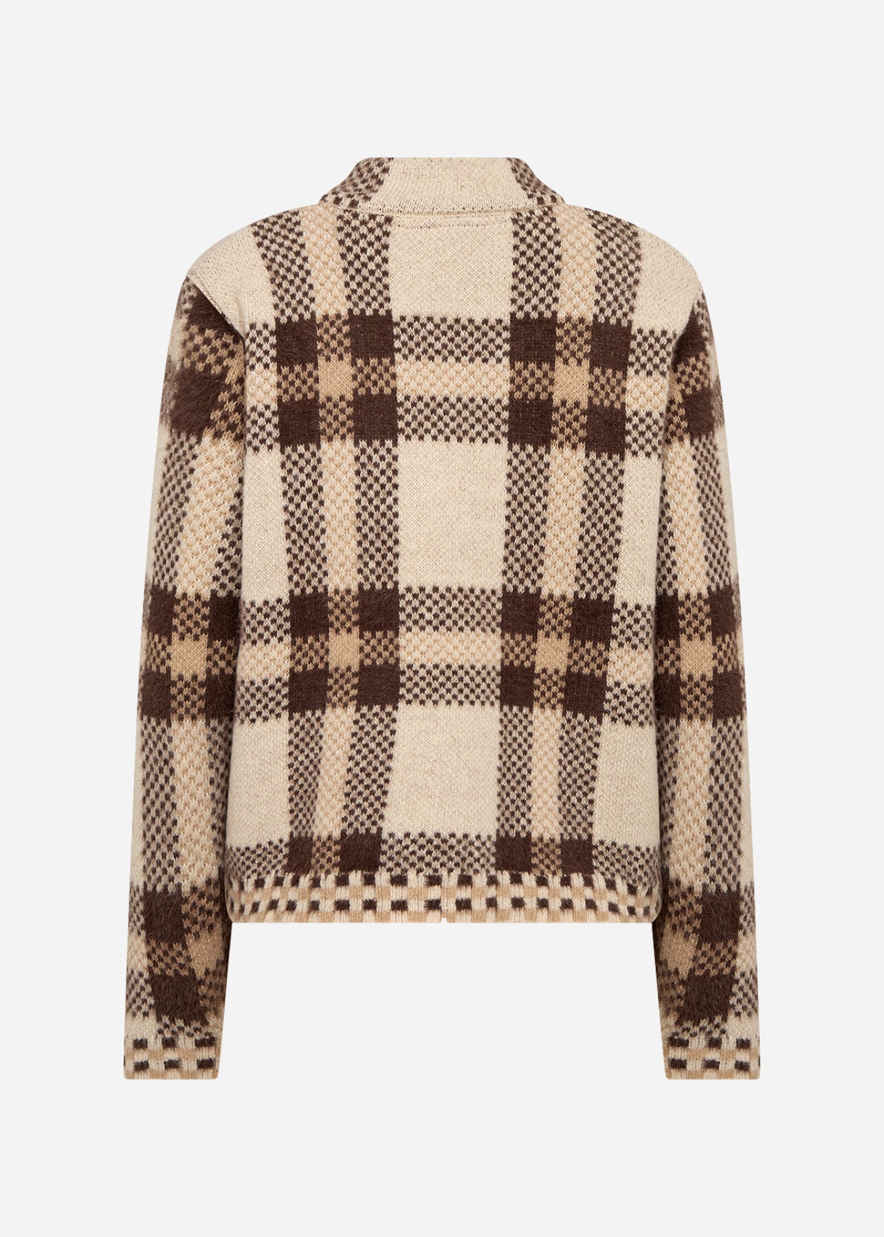 SC-VIBSA 2 Cardigan Mørk sand