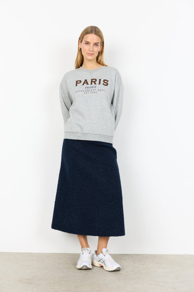 SC-ANGELIN 6 Sweatshirt Lys grå