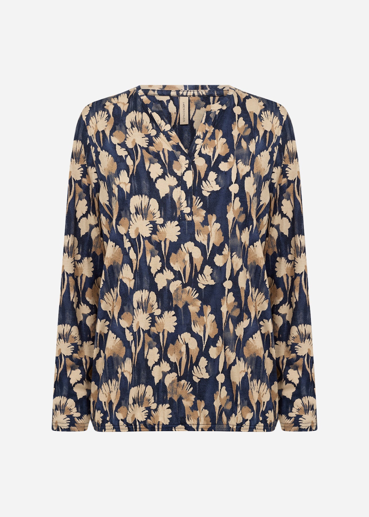 SC-FELICITY AOP 525 Bluse Mørk blå