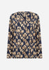 SC-FELICITY AOP 525 Bluse Mørk blå