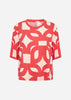 SC-FELICITY AOP 541 T-shirt Rød