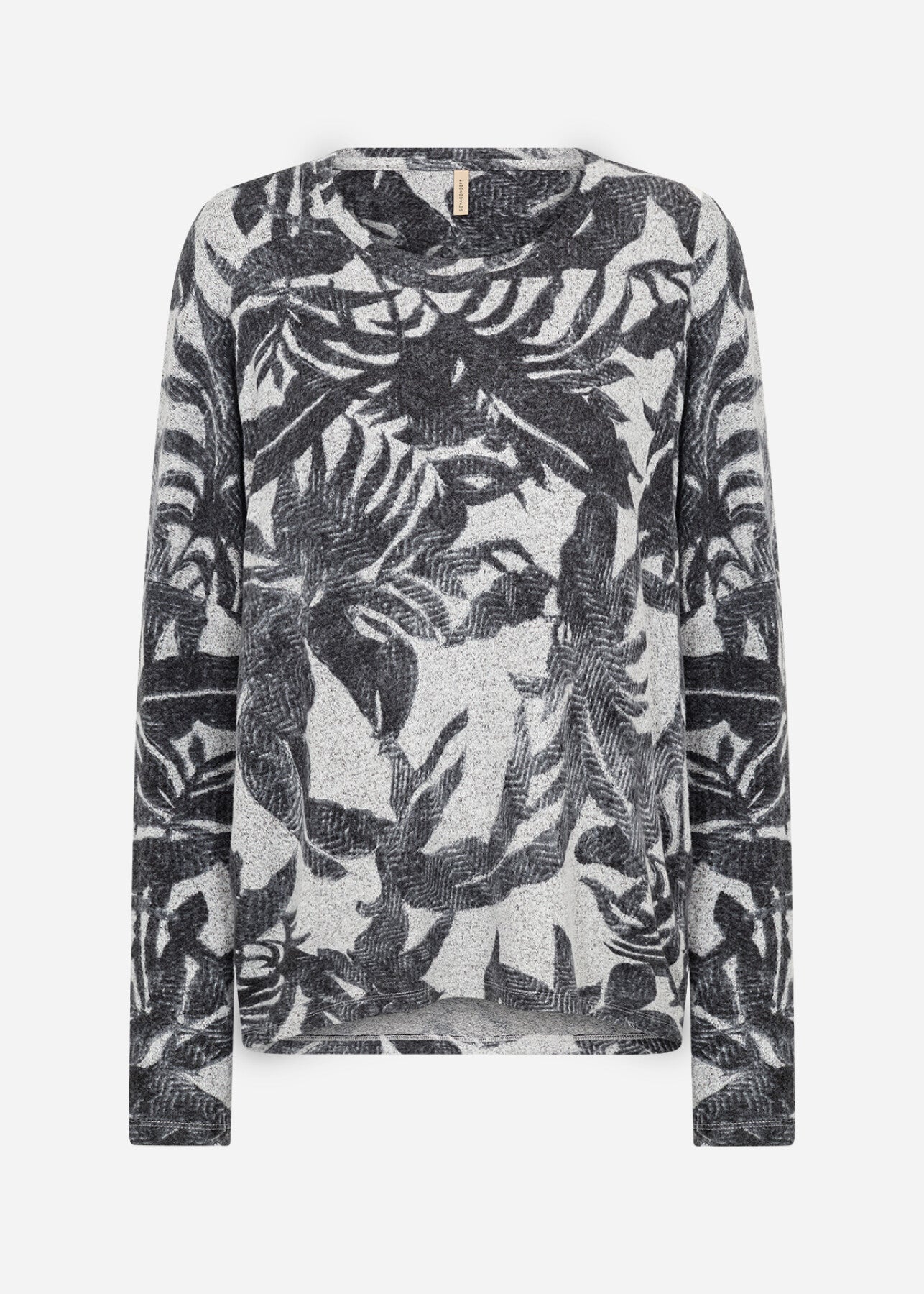 SC-BIARA AOP 152 Bluse Lys grå