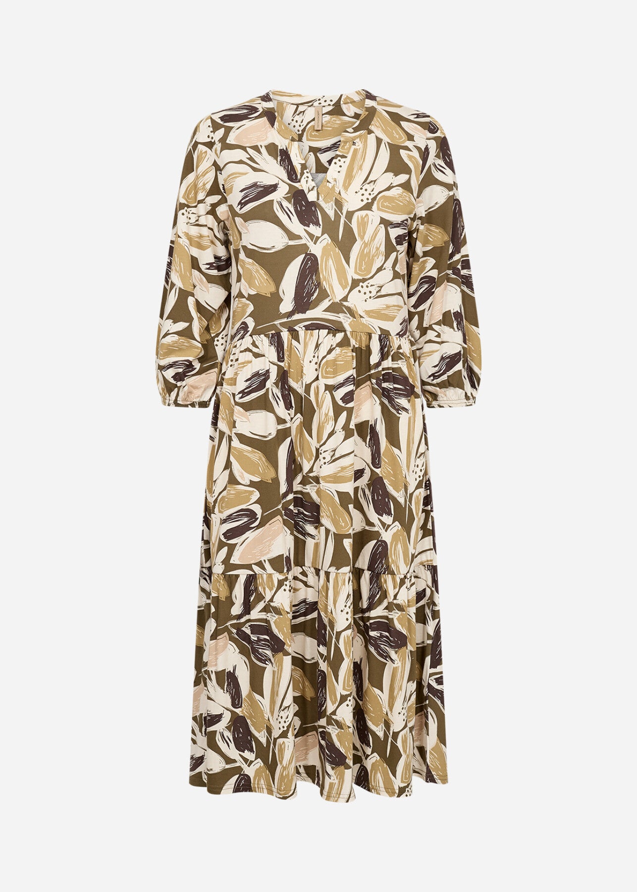 SC-FELICITY AOP 528 Kjole Oliven