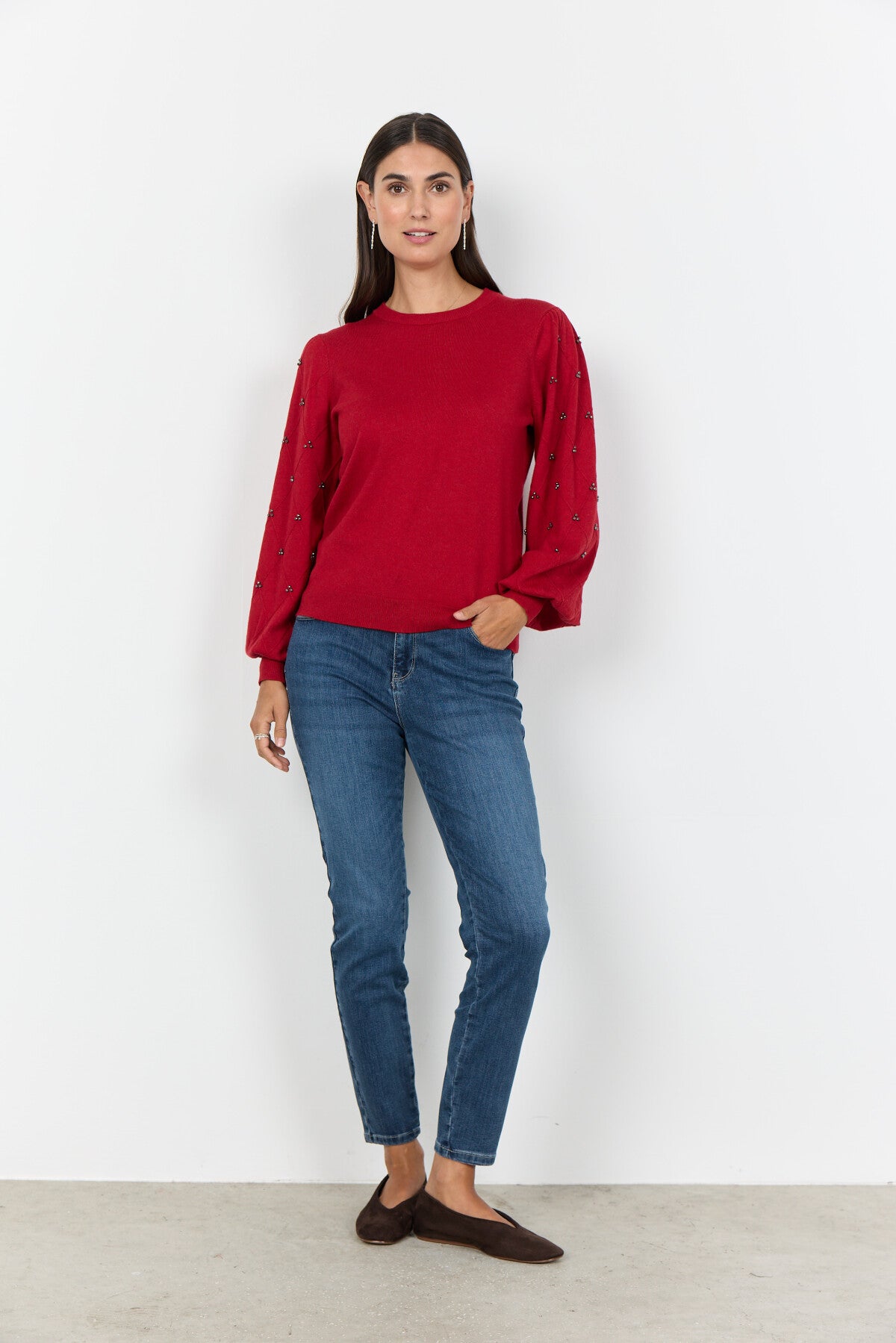 SC-DOLLIE 802 Pullover Rød