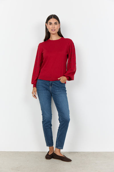SC-DOLLIE 802 Pullover Rød