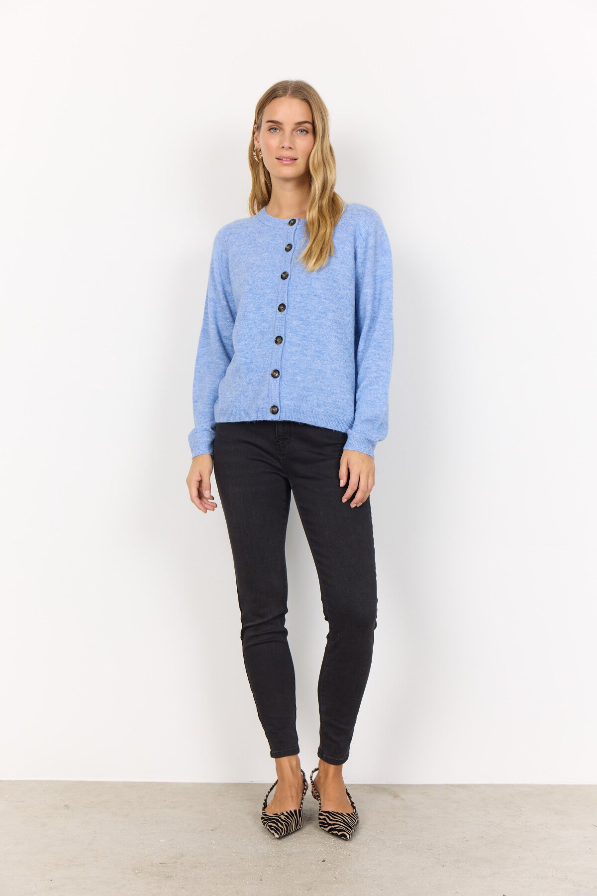 SC-ORLEAN 2 Cardigan Lyseblå
