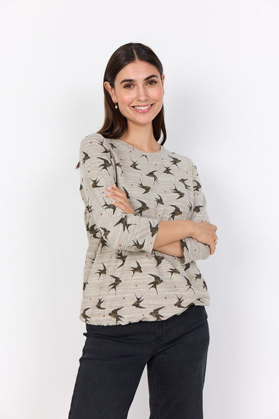 SC-GALINA 65 Bluse Oliven