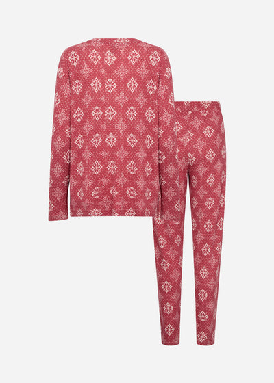 SC-BIARA AOP SET 150 Pyjamas Rød