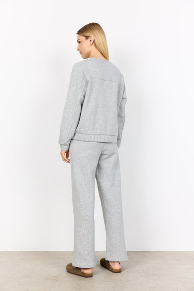 SC-ANGELIN 3 Cardigan Lys grå