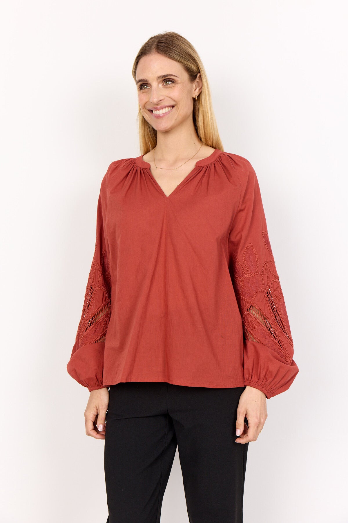 SC-CALISTE 21 Bluse Rust rød