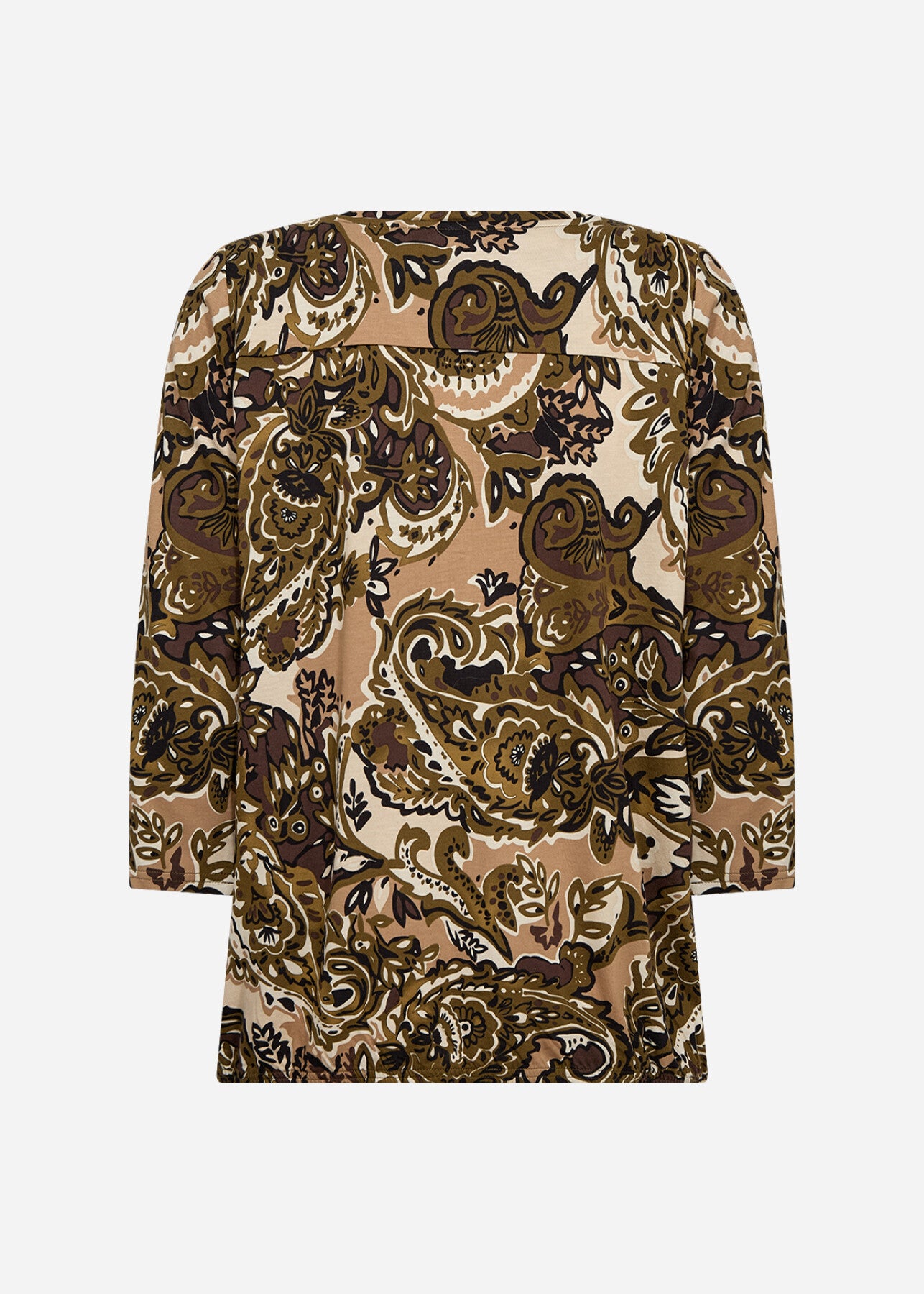 SC-FELICITY AOP 517 Bluse Mørkegrøn