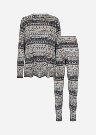 SC-BIARA AOP SET 149 Pyjamas Mørk blå