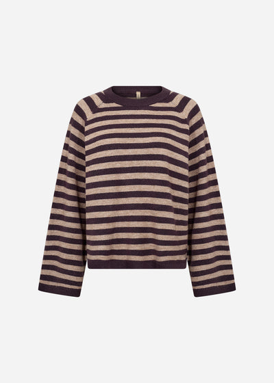 SC-ORLEAN STRIPE 14 Pullover Lilla