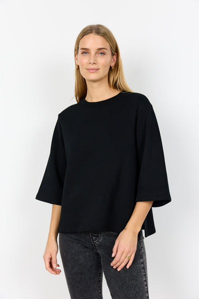 SC-ANGELIN 5 Bluse Sort