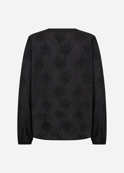 SC-BARBRA 1 Bluse Sort