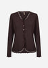 SC-CHANILLA 2 Cardigan Mørk blomme
