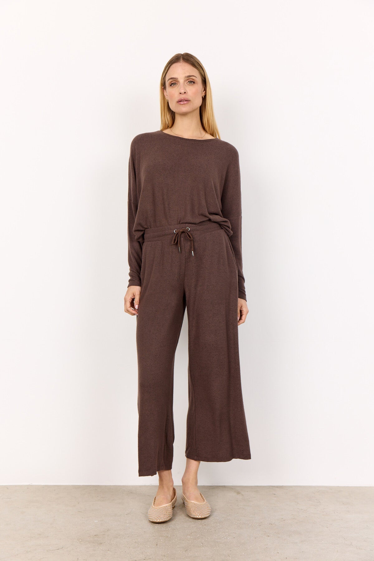 SC-BIARA 1 Bluse Mørk brun