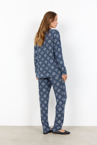 SC-BIARA AOP SET 150 Pyjamas Mørk blå