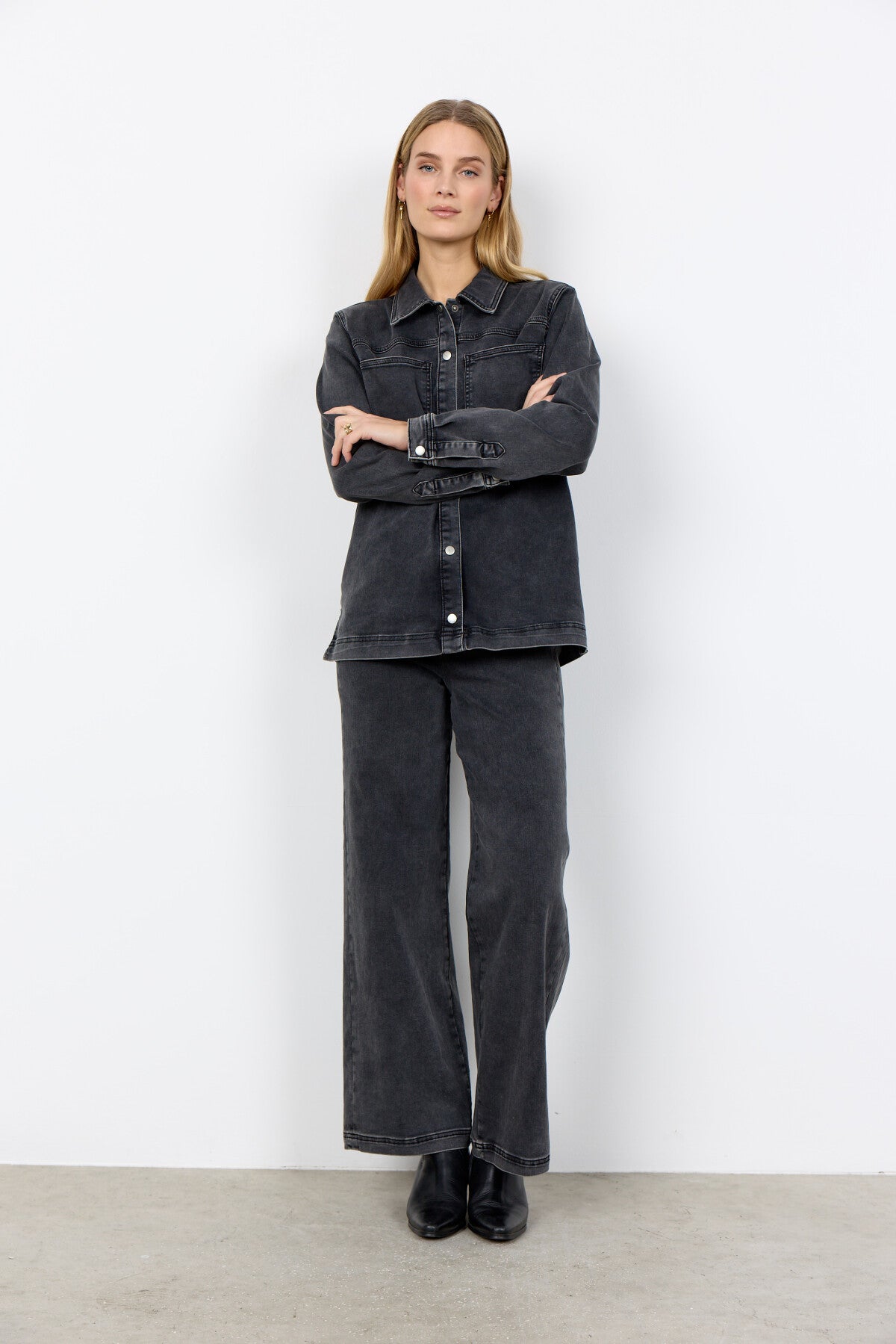 SC-NADIRA 15 Skjorte Mørk grå