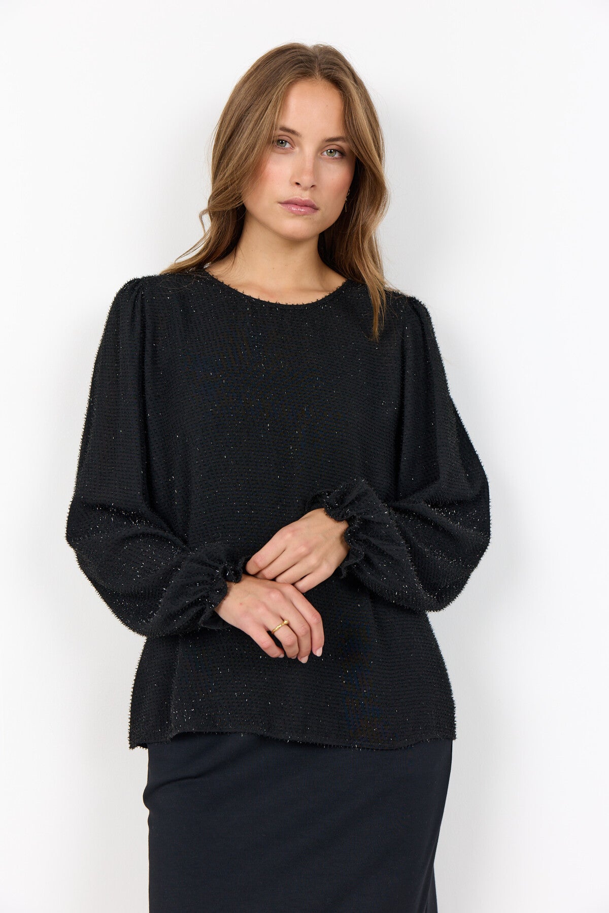 SC-ALINEA 1 Bluse Sort