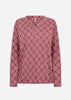 SC-FELICITY AOP 530 Bluse Rubin rød