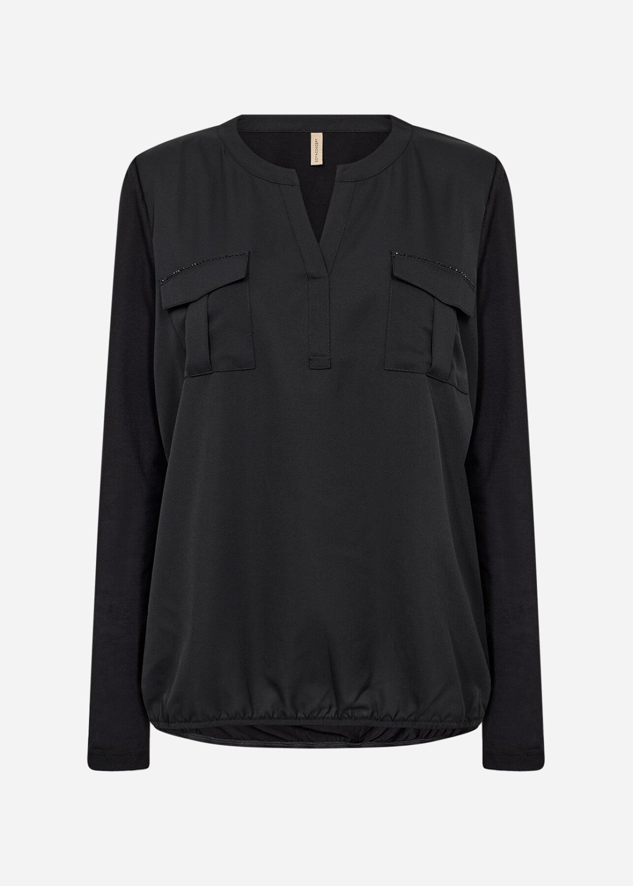 SC-HERMINE 1 Bluse Sort