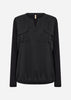 SC-HERMINE 1 Bluse Sort