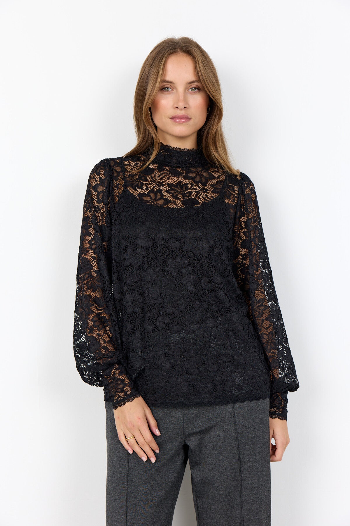 SC-ALGEA 1 Bluse Sort