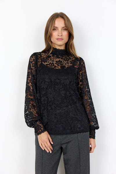 SC-ALGEA 1 Bluse Sort