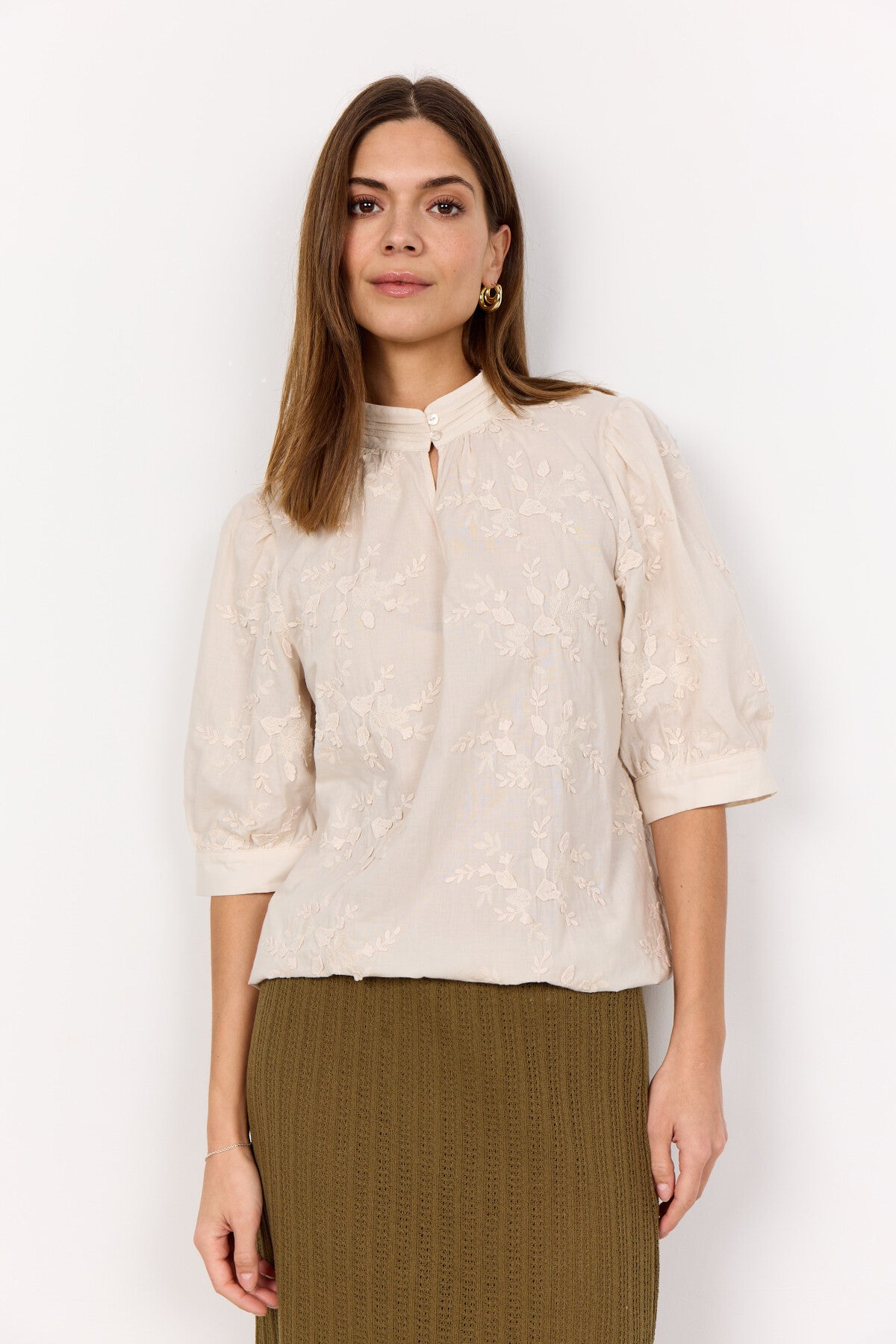 SC-SILVA 2 Bluse Creme