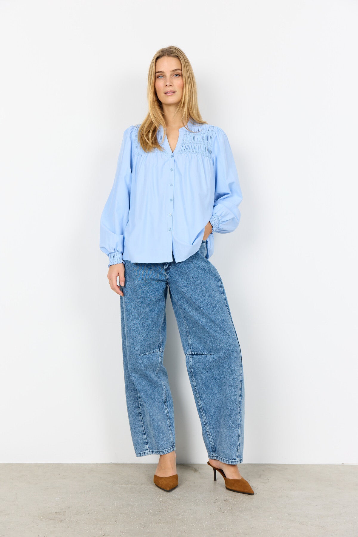 SC-NETTI 116 Skjorte Lyseblå