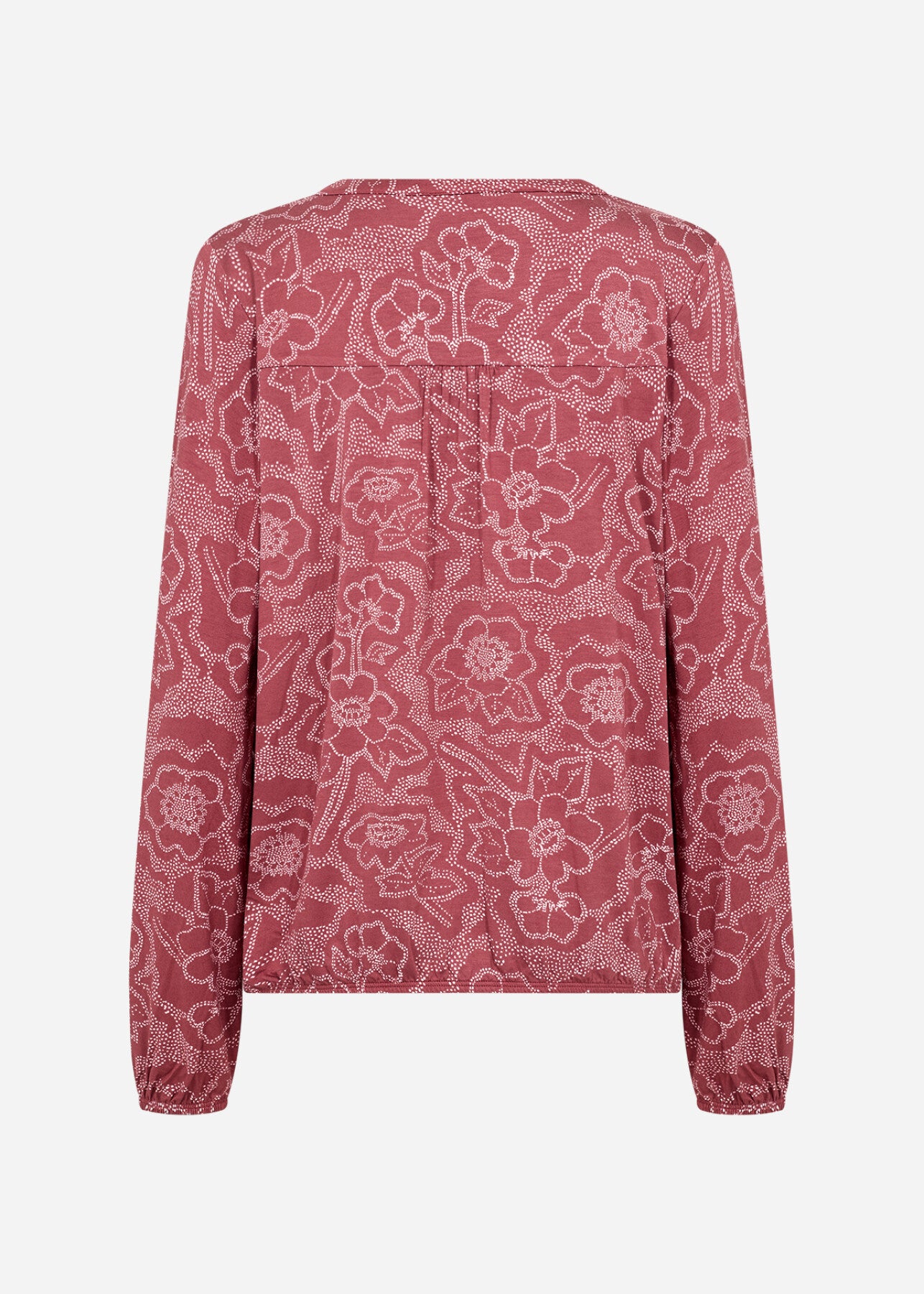 SC-MARICA AOP 347 Bluse Mørk rød