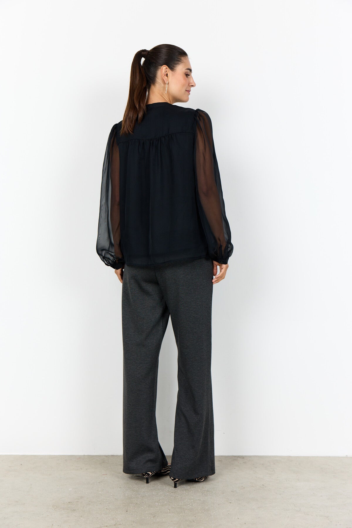SC-ANNE 1 Bluse Sort