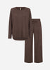 SC-BIARA SET 153 Pyjamas Mørk brun
