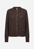 SC-HEIDA 2 Cardigan Mørk blomme