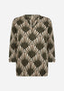 SC-FELICITY AOP 555 Bluse Mørkegrøn