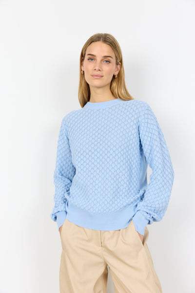SC-AMELA 1 Pullover Lyseblå